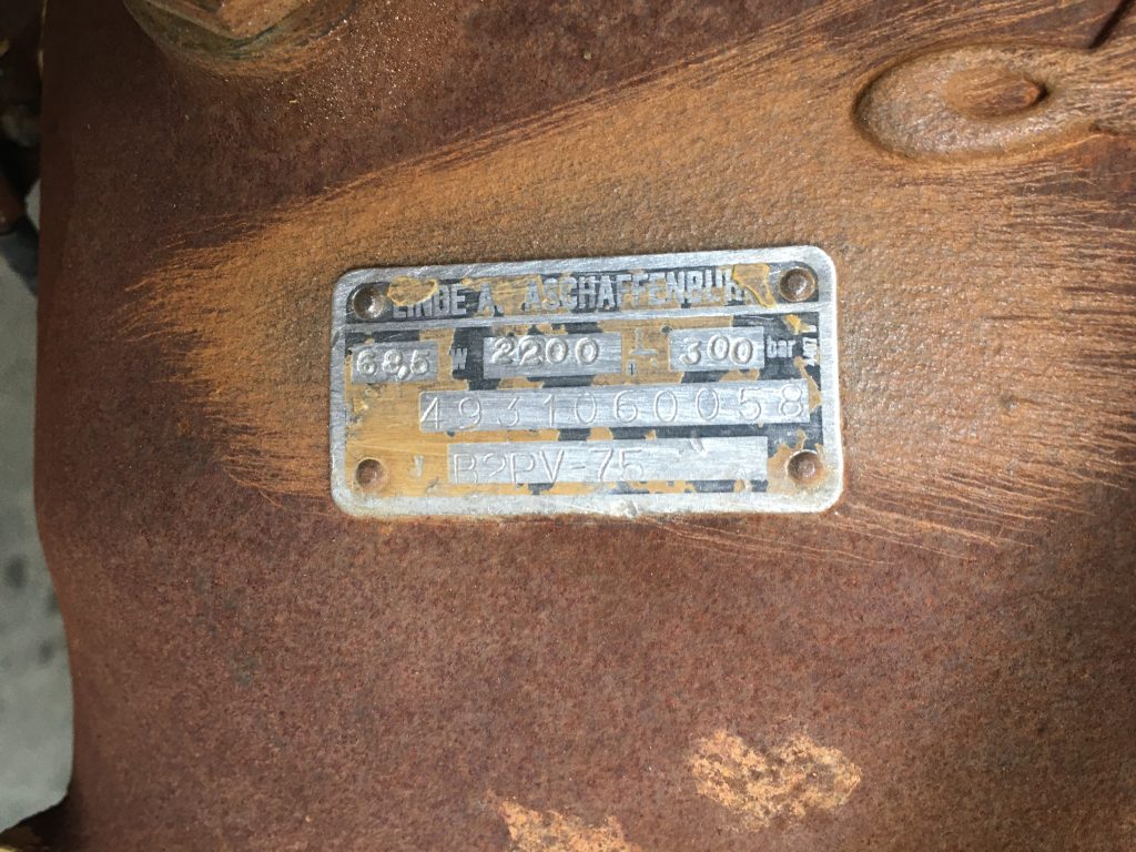 Pompa idraulica /oleodinamica Linde B2PV 75