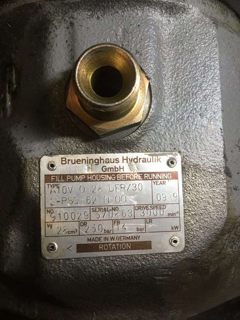 Brueninghaus Hydraulik Gmbh A10V – pompa idraulica – ingranaggio oleodinamico