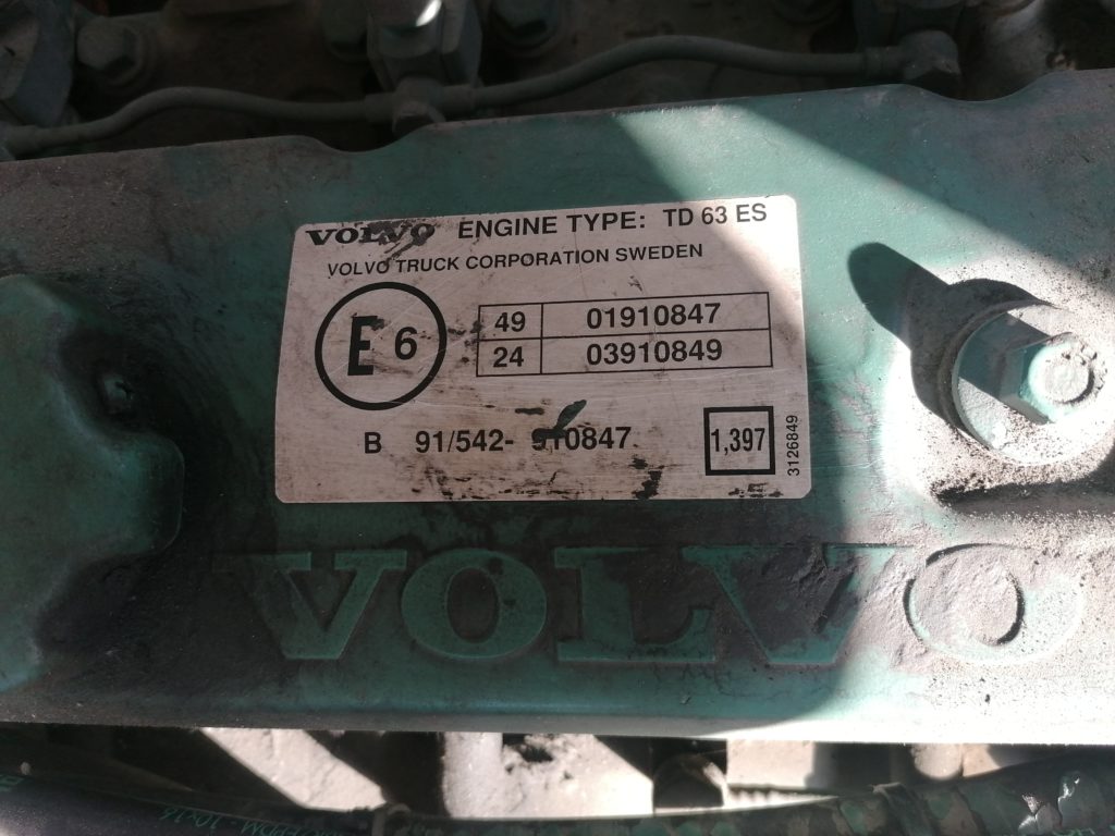 Motore Volvo FL6 (tipo: TD 63 ES)