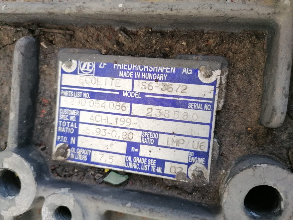 Cambio ZF (Ecolite S6-36/2 ) per Daf 55 180cv