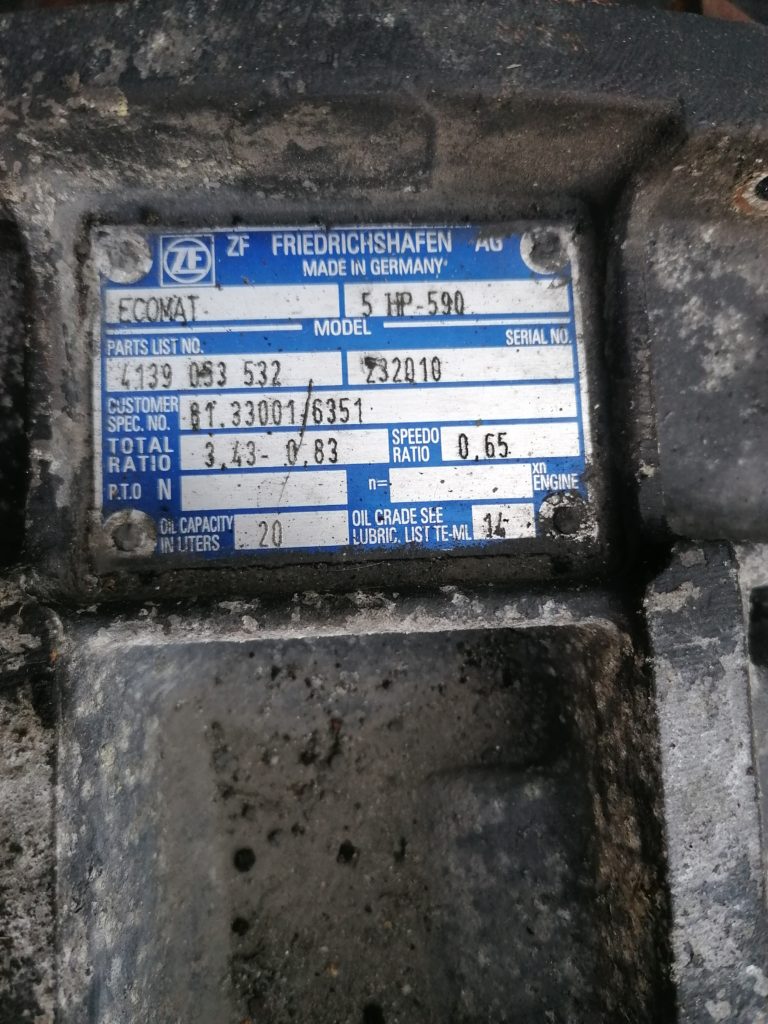 Cambio ZF Ecomat 5HP-590 (per pullman Man)