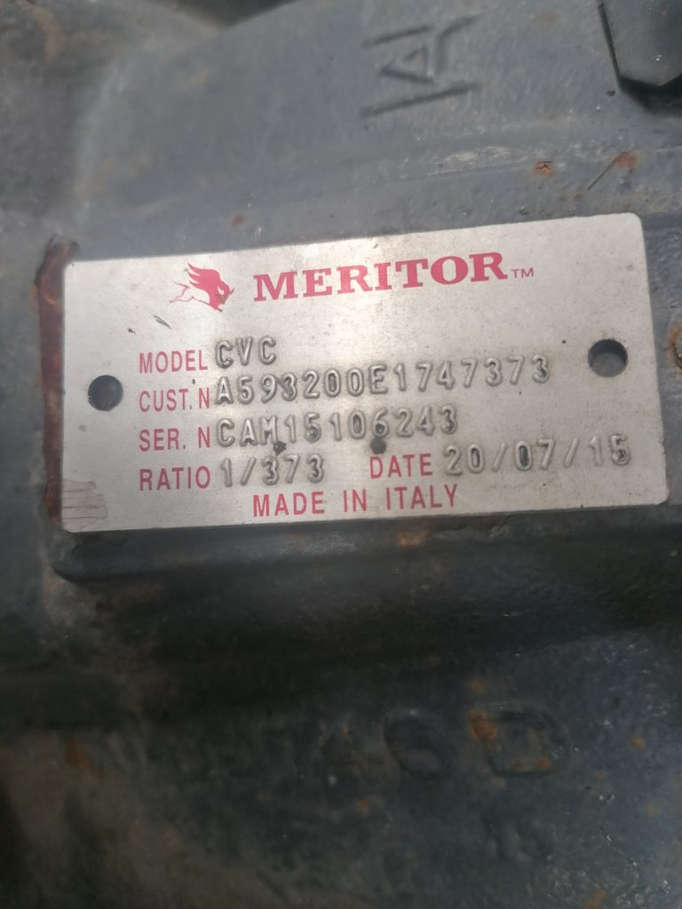 Ponte differenziale Meritor per Iveco CVC A59 (rapp. 11×41) (ratio 1/373)